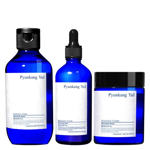 Pyunkang Yul [PKY] Pyunkang Yul Basic Line Skincare Gift Set, Holiday Essentials for Moisturizing & Nourishing, Toner, Serum & Face Cream, Ideal for Gifting (3-Item Set)