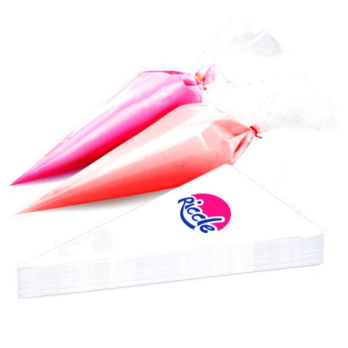 Riccle Disposable Piping Bags 12 Inch - 100 Anti Burst Pastry Bags - Icing Piping Bags for Frosting - Ideal for Cakes and Cookies Decoration