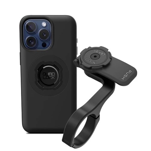 Quad Lock Out Front PRO Handlebar Bike Phone Mount (V2) with MAG Phone Case for iPhone 15 Pro Max