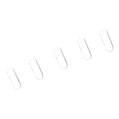 Ravethy 5 Pcs PTFE Magnetic Stirrer Mixer Stir Bar,White Color,Laboratory Bar,Stir Plate Bar,Stir Bars (C6x20mm 5PCS)