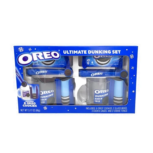 AL.R@ZY Set OREO Ultimate Dunking Set, Cookie Snack Pack with Mugs and Tongs, 3.17 Oz