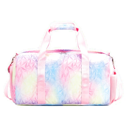 MELAO Fancbiya Duffle Gym Bag Girls Dance Bag Overnight Weekend Bag Kids Cute Sports Travel Gymnastics Little Bags With Shoe Compartment & Wet Pocket