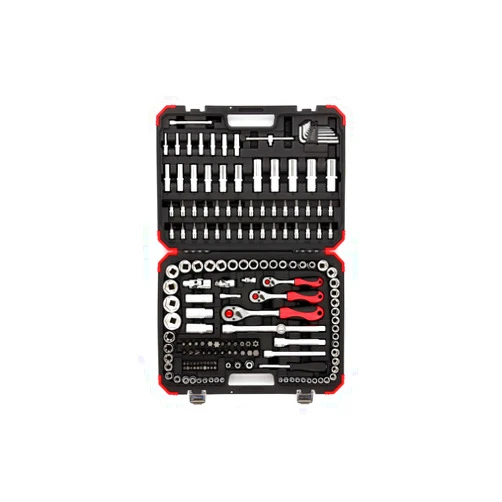 Gedore Red Gedore R45603172 172 Socket Set, 172 Pieces in Case, 1/2-inch 3/8