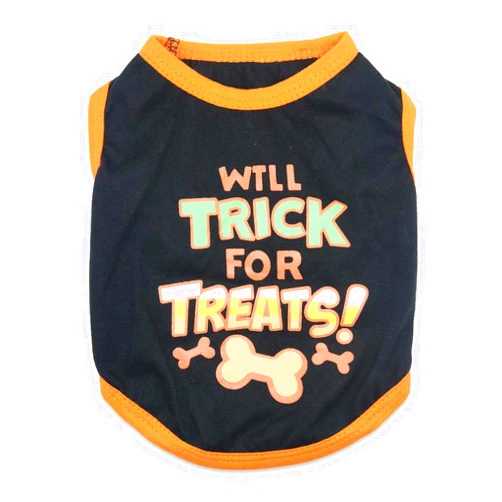 DroolingDog Halloween Shirts for Small Dogs Boy Dog Halloween Clothes Halloween Pet T Shirt for Small Dogs