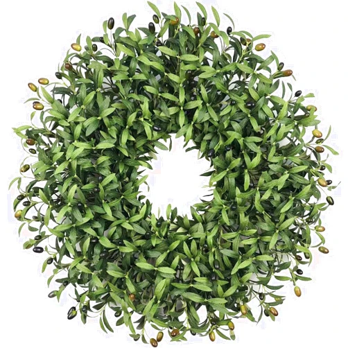 Easy Fine 28-30 Inch Olive Wreaths for Front Door for All Seasons，Spring Summer Fall Autumn Winter Christmas Wreath,Large Everyday Greenery Wreath,Home Wall Door Porch Fireplace Decor