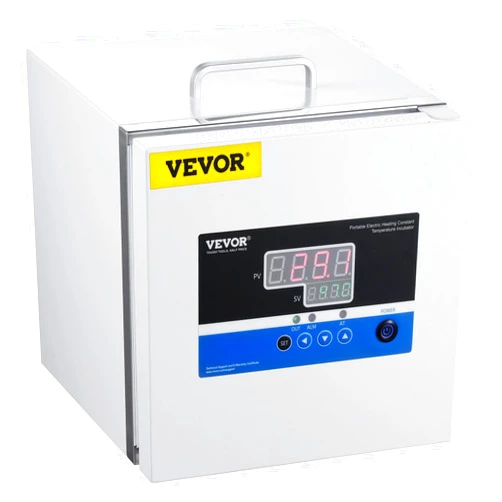 VEVOR Lab Incubator, 6L, PID Temperature Control 0-65℃, Scientific Digital Incubator, Constant-Temperature Microbiological Laboratory Incubator for Lab Cell Culture Seed Germination Medical Science