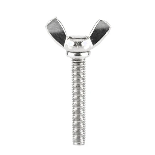 YWBL-WH Machine Screw, 5PCS 8 Types M5 Butterfly Wing Nuts Assortment Kit, 304 Stainless Steel Wing Butterfly Screws Bolts Wingbolt Machine, Wing Nuts (M5*40mm)