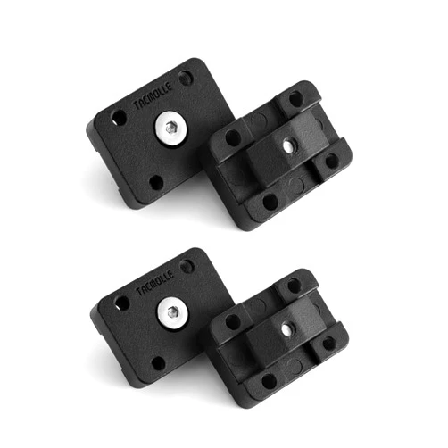 TACMOLLE Mounting Bracket Base for MOLLE Panel, MOLLE Accessories Adapter Mount for Fire Extinguisher Mount Gun Rack Gas Can Holder, 4-Pack