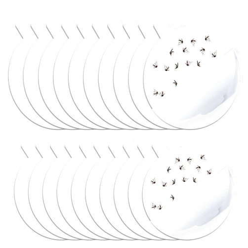 FLODTEAK 20PCS Mosquito Trap Sticky Refillable Glue Boards, 4.3