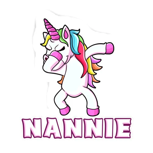 Lacsap 12 Stickers Nannie Unicorn (2pcs 5.5inch, 4pcs 2.50inch, 6pcs 1.8inch)