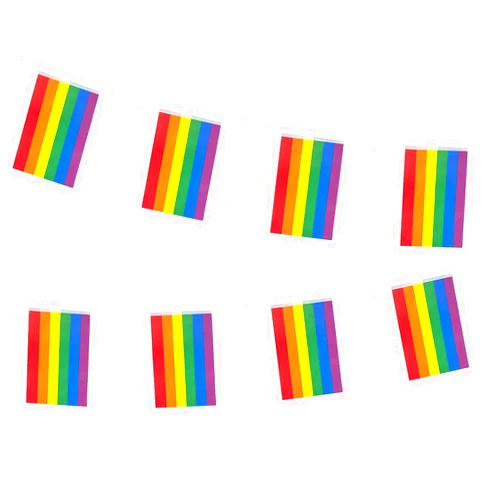 UNIIDECO Pride Decorations, 8 Rolls Crepe Paper Streamers in 8 Colors with Pride Flags Banner Progress Rainbow Pride Banners