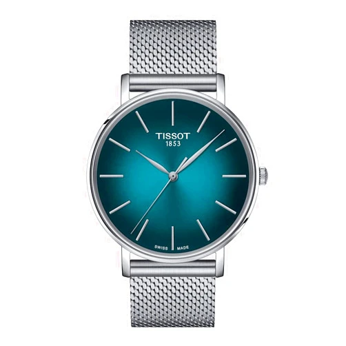 Tissot Mens Everytime Gent 316L Stainless Steel case Quartz Watch, Grey, Stainless Steel, 20 (T1434101109100)