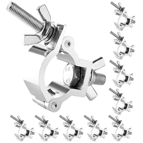 Eyeshot 10PCS Eyeshot Small Size Truss Clamp Stage Lights Clamp 1.18”-1.38”（30-35mm）, Perfectly fit for 30-35mm OD Tube/Pipe, Heavy Duty 165lb Premium Truss O Clamp for DJ Lighting Par Lights Spot Lights