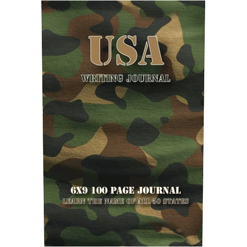 In The World We Live The 50 United States Journal: 100-page United States Writing or Travel Journal with Large Headers of all 50 United States and their Capital Cities