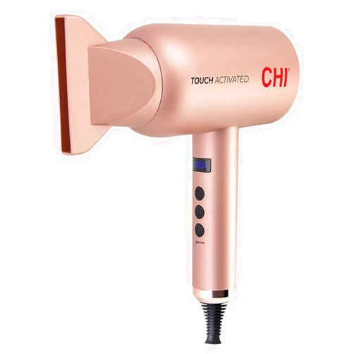 CHI Touch Activated Compact Hair Dryer, Hair Dryer for Smooth & Voluminous Hair, Quick-Drying for Shiny, Frizz-Free Hair, Lightweight & Low Noise