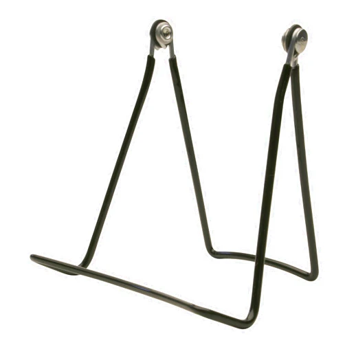 Gibson Holders 12-Pack 2AX - Two Wire/Wide Base Display Stand for Kitchenware, Plates, Electronics, Artwork, & More - Black