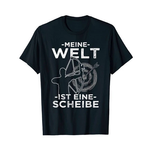 Bogenschützen & Bogensport Geschenk für Erwachsene Meine Welt ist eine Disc | Archery Sayings T-Shirt