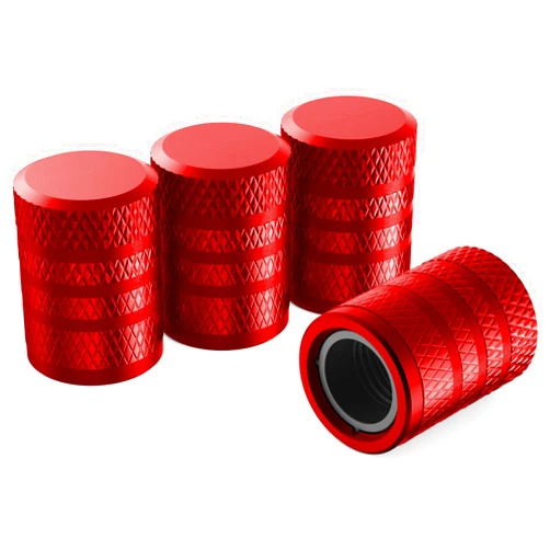 HZJD Tire Valve Stem Caps, Red(4 Pack)