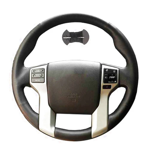 O SHI CAR Microfiber Leather car Steering Wheel Cover for Toyota Tacoma 2012-2023 / Tundra 2014-2021/ Toyota 4Runner 2010-2024/ Sequoia 2014-2022 Accessories DIY Stitching