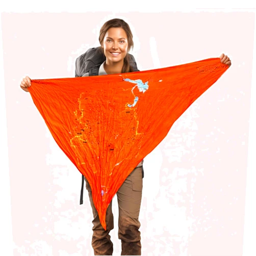 Tacticouture Grand Canyon National Park Map Survival Bandana - Ultra-Light Emergency Navigation Scarf - Lightweight Signal Blaze Orange Lightweight Hiking Camping