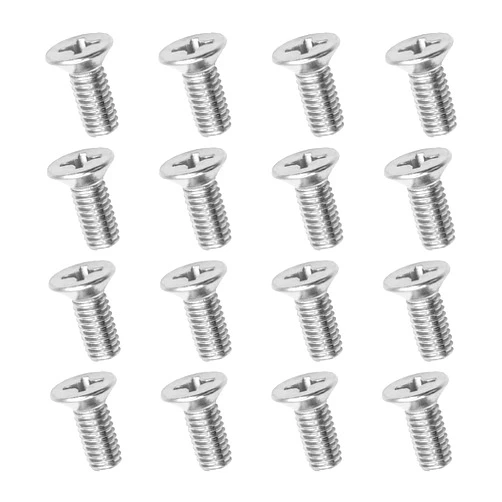 Osilly 16pcs Car Brake Disc Rotor Screws, 93600-06014-0H, Stainless Steel Retaining Screws for Front and Rear Rotor, Auto Replacement Hardware Bolts Screw Kit, Automotive Accessories