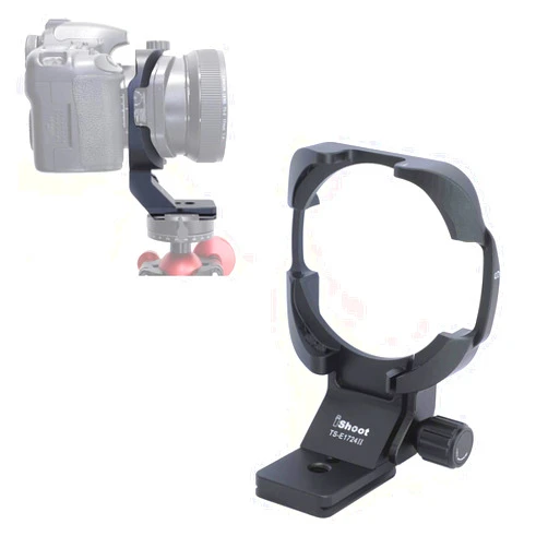 IShoot Aviation Aluminum Tripod Mount Ring Lens Collar for Canon TS-E 17mm f/4L Tilt-Shift Lens 3553B002 and Canon TS-E 24mm f/3.5L II Tilt-Shift Lens 3552B002, with Quick Release Plate for Tripod Ball Head
