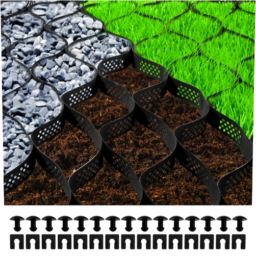 VEVOR Ground Grid 25 ft x 9.5 ft, 1885 lbs per Sq Ft Load Geo Grid, 3