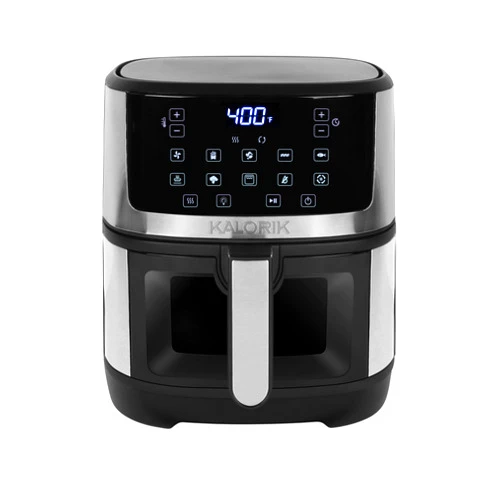 Kalorik 5 Quart Touchscreen Air Fryer with Window, Stainless Steel (FT 52328 SS)