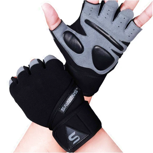 SAWANS Fitness Workout Gloves Gym Weight lifting Gloves for Men Women Breathable Gymnasium Wrist Support Padded Deadlifts Exercise Training Pull Ups