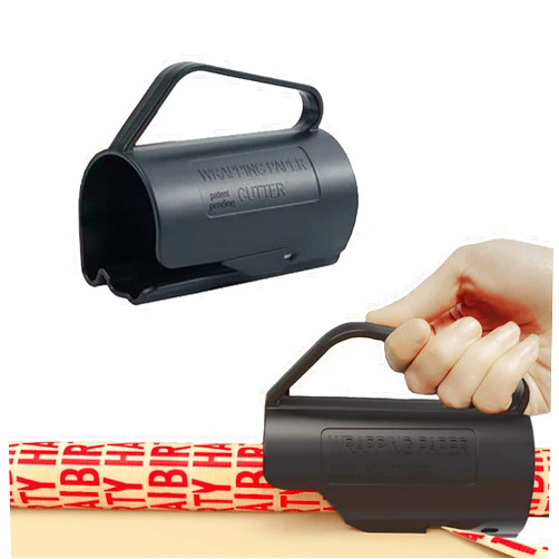 Lelinne Wrapping Paper Cutter for Christmas Gift Wrap Cutter Tool Tube and Birthday Paper Gift Wrapping Paper Roll Cutter Easy Sliding Crafting Trimmer Slicer