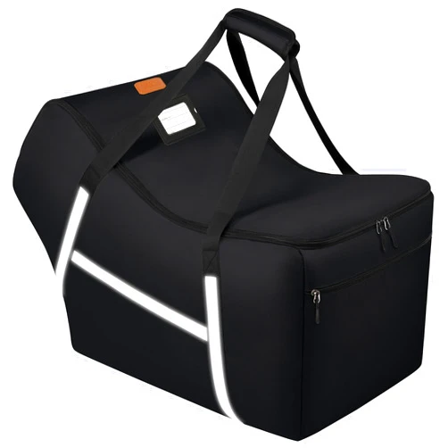 SINVICKO Infant Car Seat Travel Bag for Airplane Compatible with All Nuna Pipa Car Seat and Base,Chicco KeyFit 30 and Base, Padded Car Seat Bags for Air Travel,Car Seat Gate Check Bag with Side Pocket, Black