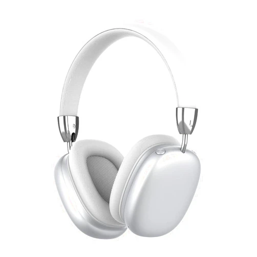 vinamass Wireless Headphones Over-Ear, Bluetooth Headphones with Microphone, Foldable Lightweight Stereo Headphones, Wireless/Wired Headset for PC/Cell Phones/TV/Home Office-Silver