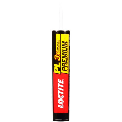 Loctite PL Premium Polyurethane Construction Adhesive, Versatile Construction Glue for Wood, Concrete, Metal & More - 28 fl oz Cartridge, Pack of 1
