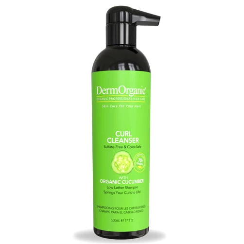 DermOrganic Organic Cucumber Curl Care – Sulfate Free, Color Safe, Hydrating – Shampoo – 17oz