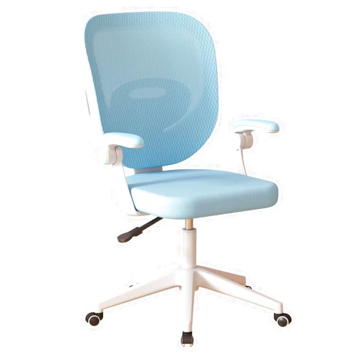 Kasinali Boys Girls Desk Chair with Adjustable Armrests, Kids Desk Chair with Wheels, Kids Computer Chair Kids Office Study Chair (Blue)