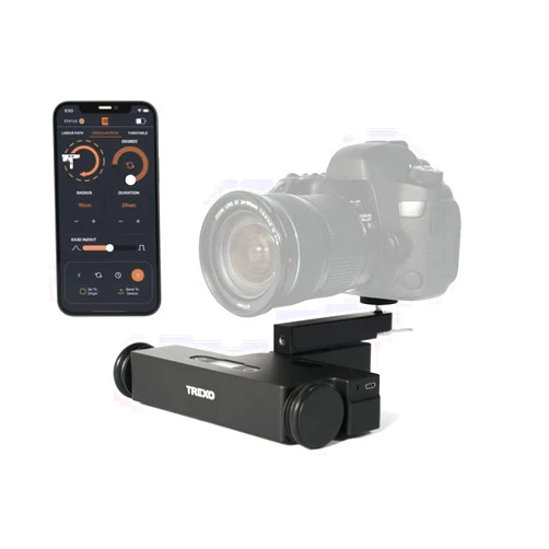 Trexo Wheels Image Processing Table Top Dolly Camera, Slider for Smartphones and DSLR Cameras, APP Supported Android and iOS, Programmable, Ultra Silent Step Motors