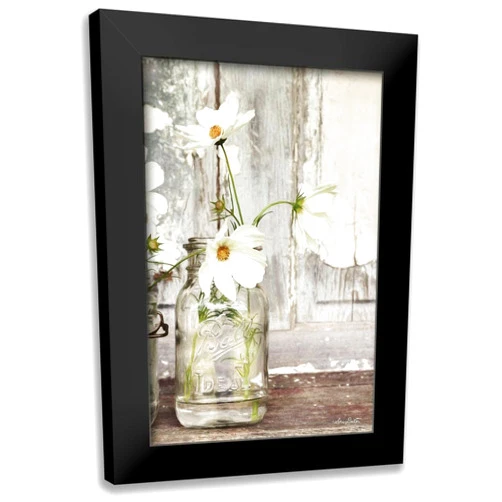 ArtDirect - Deiter, Lori 13x18 Black Modern Framed Art Print Titled: White Blossoms
