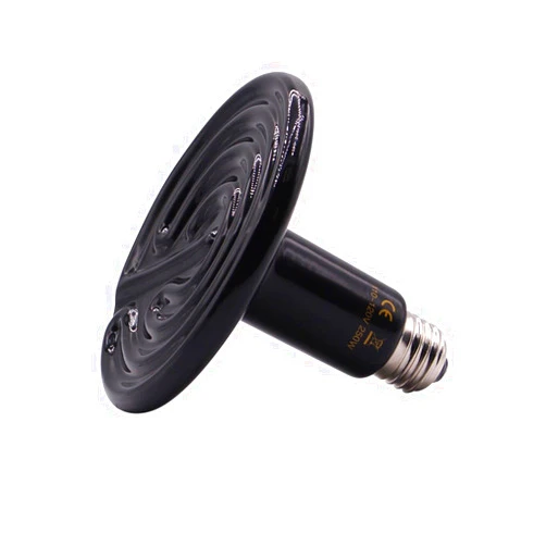 Forfuture-go 250W Reptile Heat Lamp Pet Infrared Ceramic Heater Emitter Appliances Lamp Reptile Tank Accessories for Amphibian Pet Brooder Coop Lizard Bearded Dragon Turtle Snake Terrarium Incubating Chicken