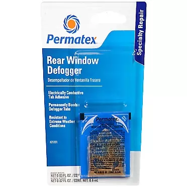 Permatex 21351 Electrically Conductive Rear Window Defogger Tab Adhesive, Single Unit