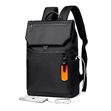 Aipool Men’s and Women’s Black Casual Daypack Backpacks with Laptop Compartment Computer Backpack for Work School Bookbag