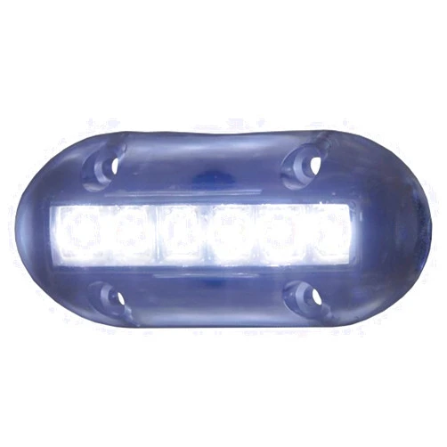 T-H Marine High-Intensity LED Underwater Boat Lights - Waterproof Surface Mount Lighting for Night Fishing & Recreational Use - 180 Lumens, Long Life, Low Power Draw - White Light