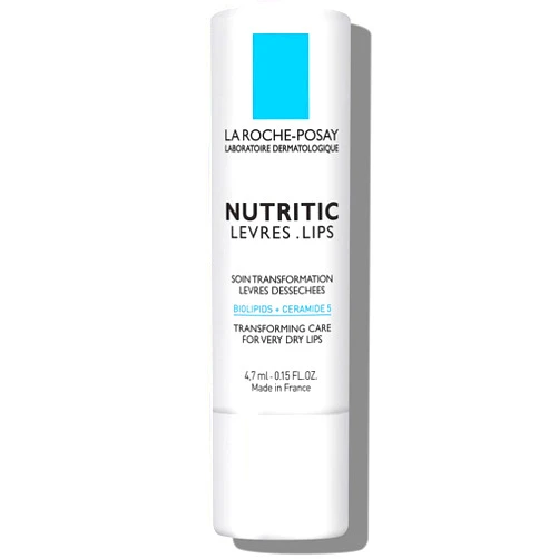 La Roche-Posay Nutritic Lip Balm for Very Dry Lips, Soothes and Repairs Chapped Lips with Shea Butter and Ceramides, 0.15 Fl Oz (Pack of 1)