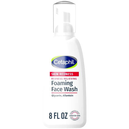 Cetaphil Redness Relieving Foaming Face Wash For Sensitive Skin, 8 Fl Oz, Gently Cleanses & Calms Sensitive Skin Without Over Drying, (Packaging May Vary)