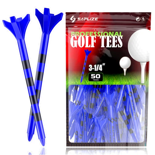 SAPLIZE Plastic Golf Tees Pack of 50/100(3-1/4