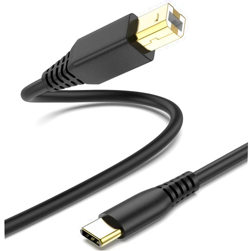 PEAKLIFT Printer Cable to USB C 6FT, USB B to USB C Cable Durable USB 2.0 Type C Printer Cord for MacBook Pro/Air, USB C to USB B Cable for Yamaha Casio Digital Piano, MIDI Controller/Keyboard, DJ Controller