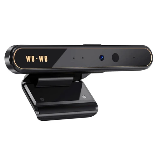 Wo-we wowe Windows Hello Face Recognition 1080P Webcam for Instant Login with Windows 10, Anti-Hacking with Privacy Switch, Business IR Webcam with Dual Microphones Used for Online Conference