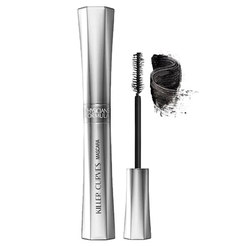 Physicians Formula Killer Curves Curling Mascara, Black, Full-Volume Lash-Lifting, Dermatologist Approved, Clinically Tested, Ophthalmologist Approved, Cruelty Free, Vegan