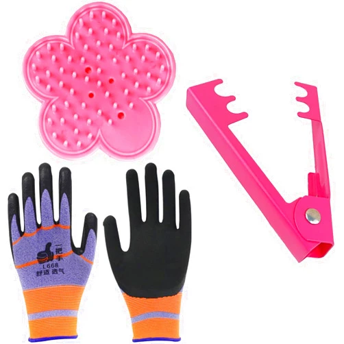 QIUKUI 3 Pcs Flower Rose stripper Thorn Leaf Remover Tool Garden Tool Sets Leaf Stripping Tool Garden Glove