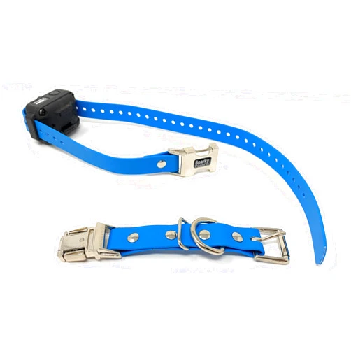 Sparky Pet Co - Apollo ECollar Replacement Strap - Dog Collar - Waterproof Biothane - Adjustable - Double Buckle - Quick Snap Metal Clasp - for Invisible Fence Systems - 3/4