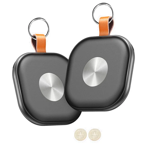 MYYUNIOFF Air Tracker, Key Finder Works with Find My App (iOS Only), Bluetooth Tracker，airtag for Keys, Luggage, Suitcases, Key Finder Locator with Sound,Worldwide Tracking Tags, Replaceable Battery-2 Pack